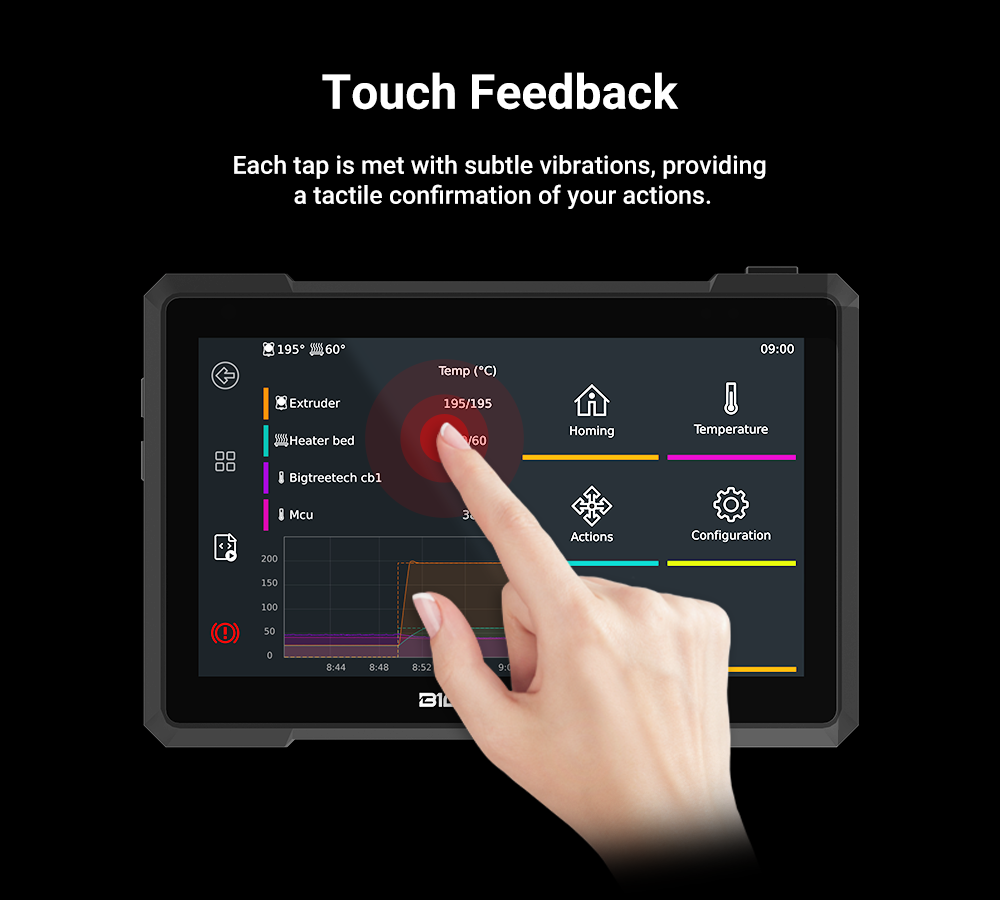 BIGTREETECH Pad 7 pantalla tác - Klipper Pad 7 Inch reseña y precio